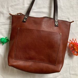 Portland Leather Goods zip tote/purse